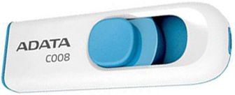 USB zibatmiņa Adata C008, zila/balta, 16 GB