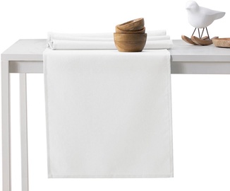 DecoKing Pure HMD Tablecloth White Set 115x200/35x200 2pcs