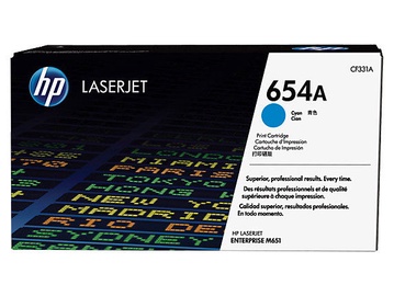 Lazerinio spausdintuvo kasetė HP Toner 654A Cyan