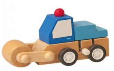 Woody Clockwork Construction Machine Blue 91000