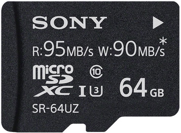 Sony 64GB Micro SDXC UHS-I U3 Class 10