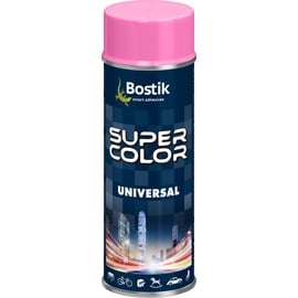 Аэрозольная краска Bostik Super Color Universal, простые, розовая („pink“; r-4003), 0.4 л