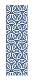 Vannitoakardin Domoletti GS-009, sinine/valge, 180 cm x 180 cm