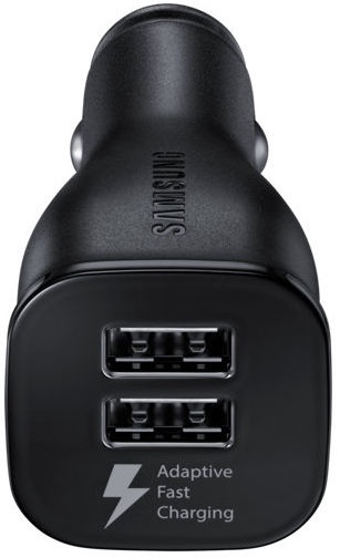 Automobilinis įkroviklis Samsung, Micro USB/2 x USB, juoda