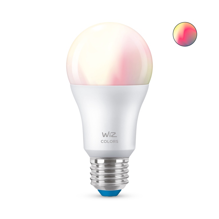 Лампочка WiZ LED, rgb, E27, 8 Вт, 806 лм