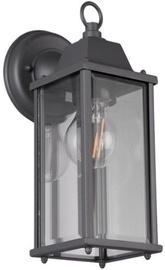 Trio Olona antracīta sienas lampa, IP23, 1x E27