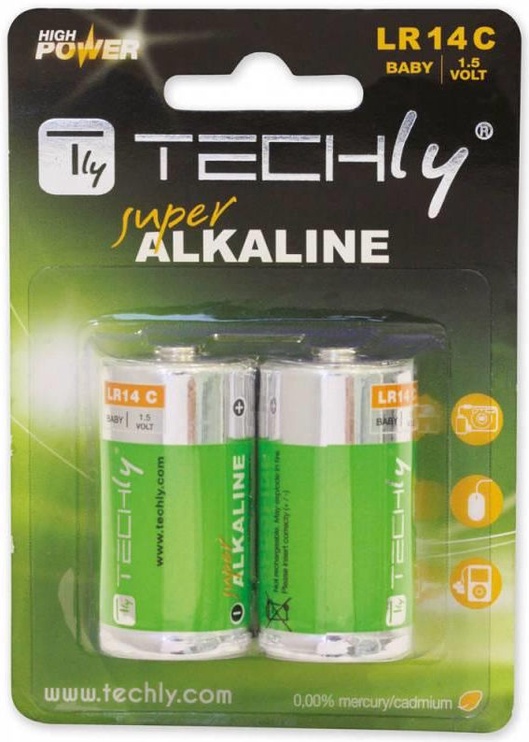Baterijas Techly, C, 2 gab.