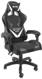 Игровое кресло Natec Fury Avenger L, белый/черный