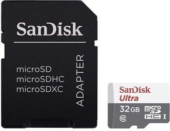 SanDisk Ultra Light microSDHC UHS-I Class 10 32GB + SD Adapter