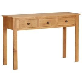 Kosmētikas galds VLX Solid Oak Wood 289193, brūna, 1180 cm x 400 cm x 770 cm