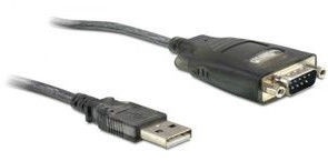 Delock Adapter USB 2.0 / RS-232 DB9 1.1m Black