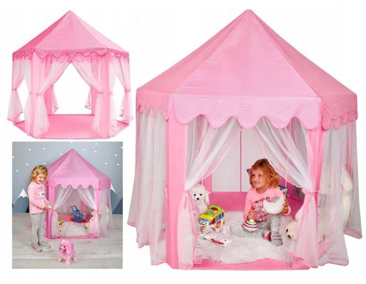 Bērnu telts Tent for Children with Curtains, 135 cm x 135 cm