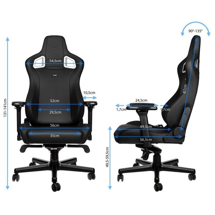 Игровое кресло Noblechairs Black Edition Epic, черный