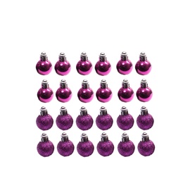 Eglutės žaisliukas Christmas Touch N4/2524-A104 Purple, 25 mm, 24 vnt.