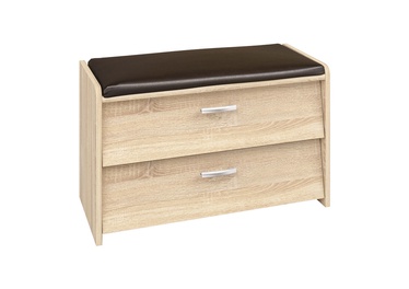 ML Meble PIK07N Shoe Cabinet Sonoma/Black