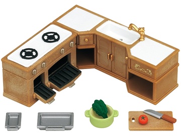 Epoch Sylvanian Families Kitchen Stove Sink & Counter Set 5222