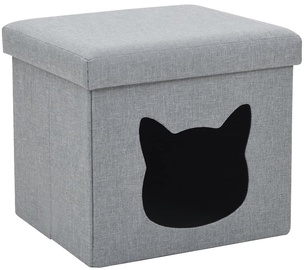 Dzīvnieku gulta - māja VLX Folding Cat Bed, pelēka, 370 mm x 330 mm