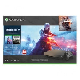 Microsoft Xbox One X, 1TB + Battlefield V Deluxe Edition + Battlefield 1 Revolution Edition + Battlefield 1943