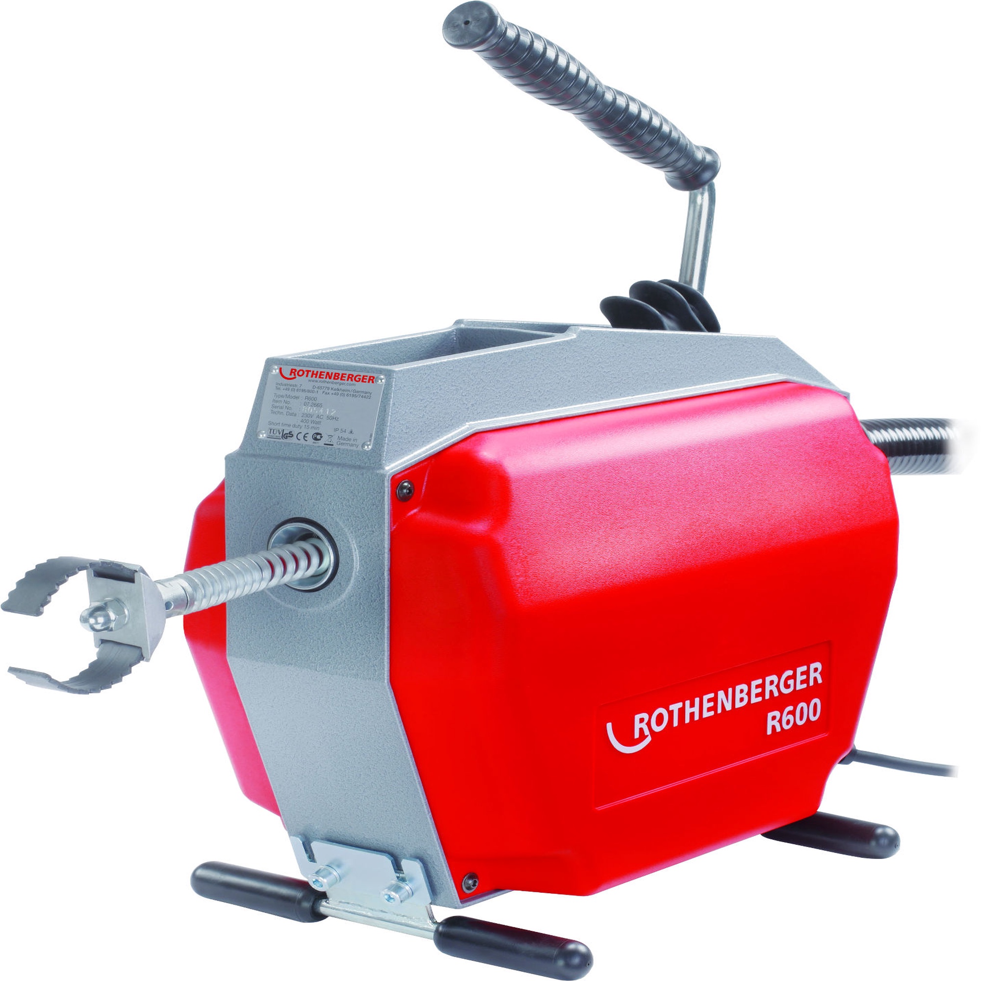 Rothenberger R600 Drain cleaning machine for pipes Ø20150mm 1a.lt