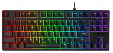 Клавиатура Krux Atax Pro RGB Outemu Red EN, черный