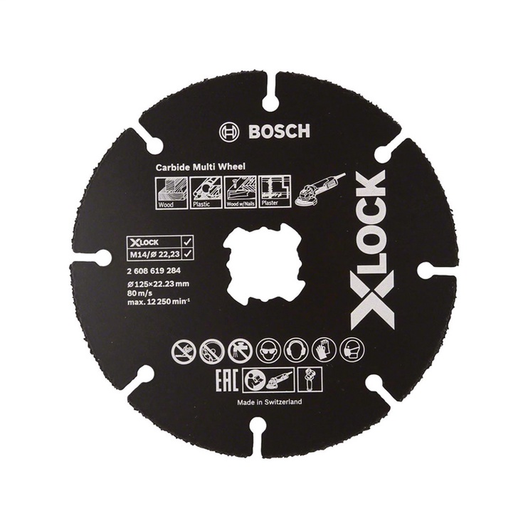 Griešanas disks leņķa slīpmašīnām Bosch, 125 mm x 1 mm x 22.23 mm