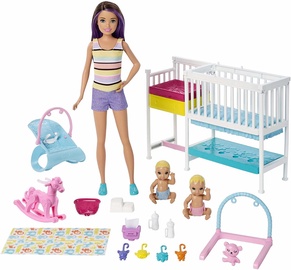 Mattel Barbie Skipper Babysitters Inc Nap & Nurture Nursery Dolls and Playset GFL38