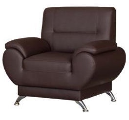 Kanclers Livonia Armchair Eco Leather Dark Brown