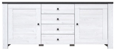 Black Red White Antwerpen II Chest White