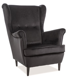 Fotelis Signal Meble Lord Black, 72x85x101 cm