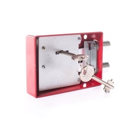 Seifa slēdzene, krāsots, sudraba/sarkana