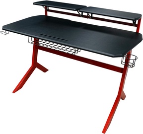 LC-Power Gaming Desk Black/Red Carbon