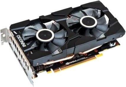 Vaizdo plokštė Inno3D GeForce GTX 1660 Twin X2 N16602-06D5-1510VA15, 6 GB, GDDR5