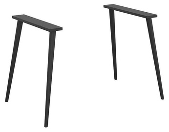 Black Red White Vario Modern Wooden Turned Legs Black