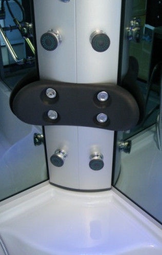 Dušas kabīne Veronika 9912, masāžas, pusapaļā, 850 mm x 1200 mm x 2200 mm