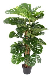 Искусственное растение в горшке монстера Home4you Monstera Artificial, зеленый, 1050 мм