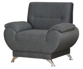 Fotelis Bodzio Livonia Fabric Gray, 92x76x89 cm