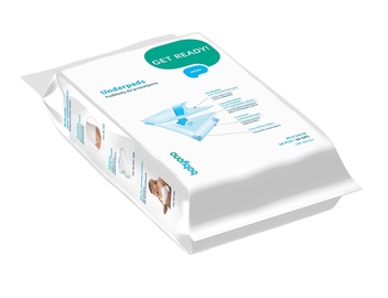 Чехол на пеленальный матрас BabyOno Underpads, 60 см x 40 см, белый
