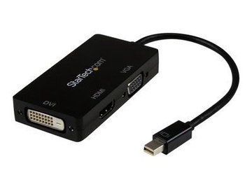 Провод StarTech Mini DP/Thunderbolt To HDMI/VGA/DVI Mini DisplayPort, HDMI / DVI / VGA, 0.1 м, черный