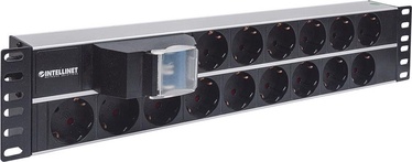 Intellinet Power Strip Rack 19'' 2U 250V/16A 15xSchuko 3m