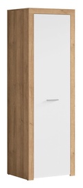 Spinta Black Red White Balder Riviera Oak/Glossy White, 62x51.5x192 cm