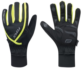 Pirštinės Force Ultra Tech Full Gloves, juoda/geltona, M