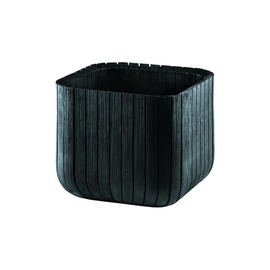 Цветочный горшок Keter Cube 29202066939, пластик, 29.5 см, Ø 29.5 см x 29.5 см, черный