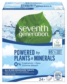 Trauku mazgājamās mašīnas kapsulas Seventh Generation All In One, 24 gab.
