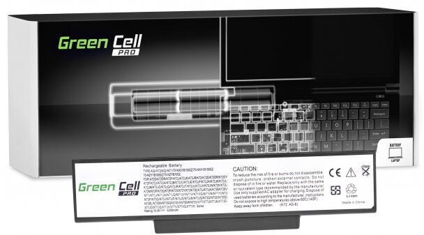 Klēpjdatoru akumulators Green Cell Pro Laptop Battery For Asus N71 5200mAh