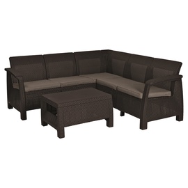 Комплект уличной мебели Keter Allibert G F SET 227815, коричневый, 1-5 места