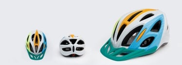 Шлемы велосипедиста MODEL-23, синий/белый, L, 580 - 610 мм