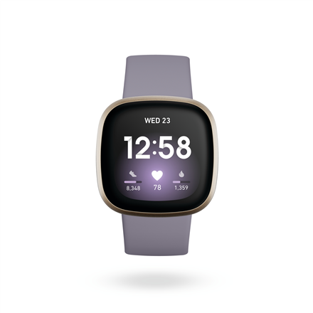 Умные часы Fitbit Versa 3, золотой/фиолетовый