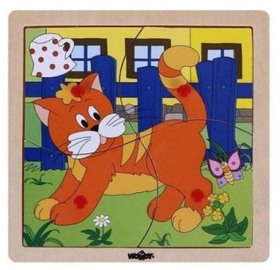 Пазл Woody Cat Educational 93017, 4 шт.