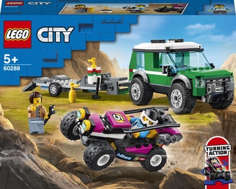 Konstruktors LEGO City Sacīkšu bagija pārvadātājs 60288, 210 gab.