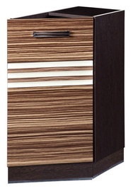 DaVita Rio 16.64 Kitchen Bottom Cabinet Right Wenge Oak/Brown
